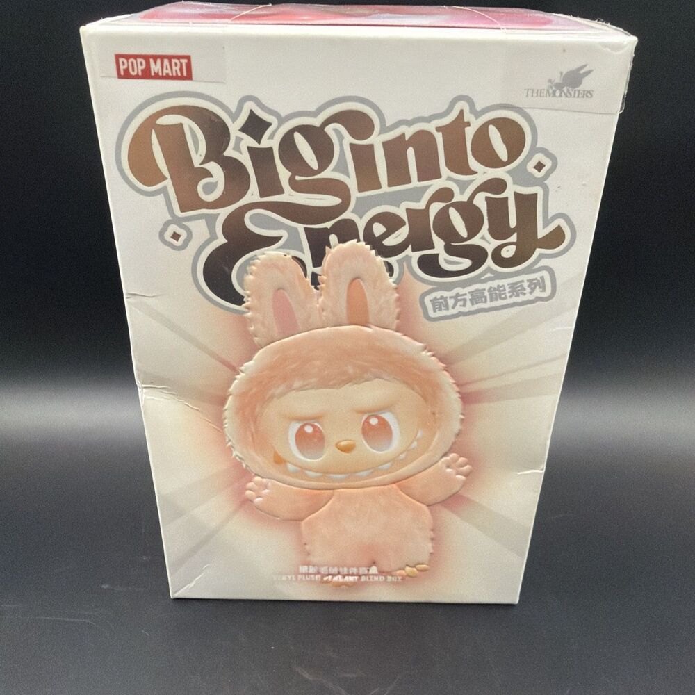 POP MART LABUBU Big Into Energy Vinyl Plush Pendant Open Box - Love
